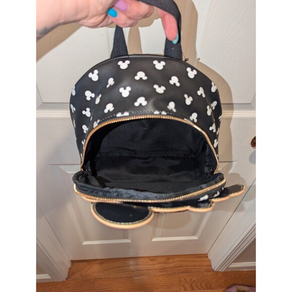 Disneycore Kawaii Mickey Mouse Mini Backpack Black White Polka Dot Bag‎ Disney